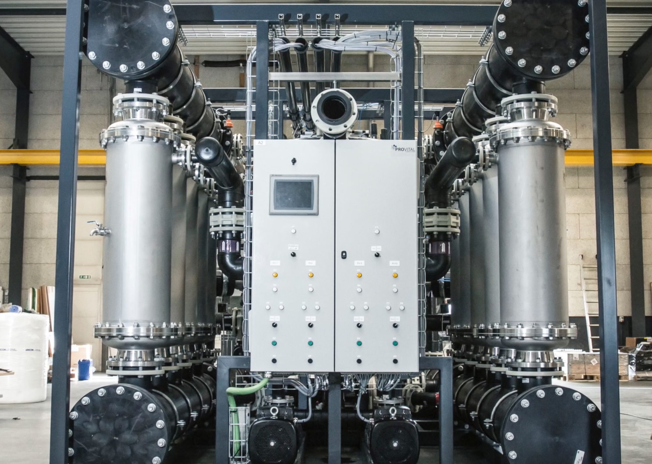 Ultrafiltration machinery for treating water in Enhanced Oil Recovery processes by Nakasawa Resources. Ultrafiltration machinery for treating water in Enhanced Oil Recovery processes by Nakasawa Resources.